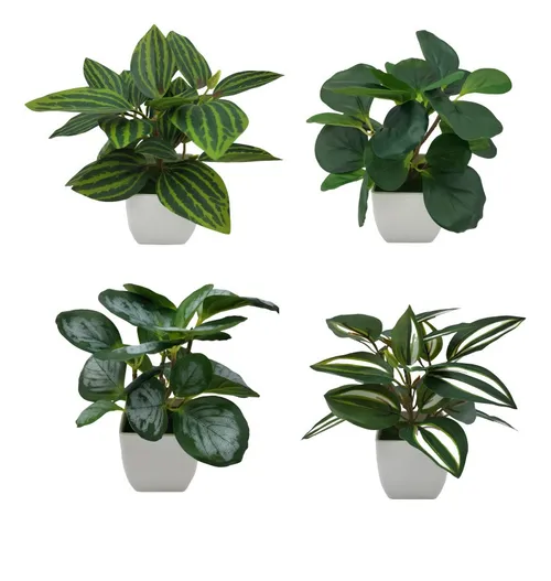 Foto 1 | 4 Xtellar Macetas Plantas Artificiales Macetas Decorativas Bonsai