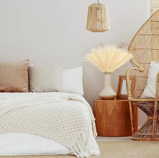 Foto 4 | Título: Xtellar Plantas Pampas Decorativas Artificiales - Elegancia Y Durabilidad En Tu Decoración Beige Rojo