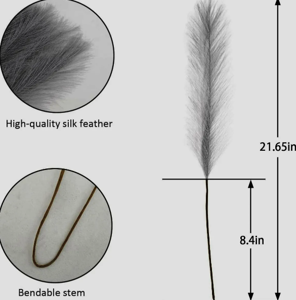 Foto 5 pulgar | Xtellar Plantas Pampas Decorativas Artificiales - Elegancia Y Durabilidad En Tu Decoración