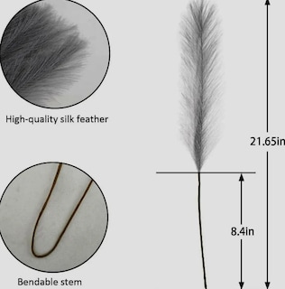Foto 4 | Xtellar Plantas Pampas Decorativas Artificiales - Elegancia Y Durabilidad En Tu Decoración