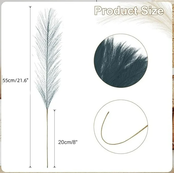 Foto 5 pulgar | Xtellar Plantas Pampas Decorativas Artificiales - Elegancia Y Durabilidad En Tu Decoración