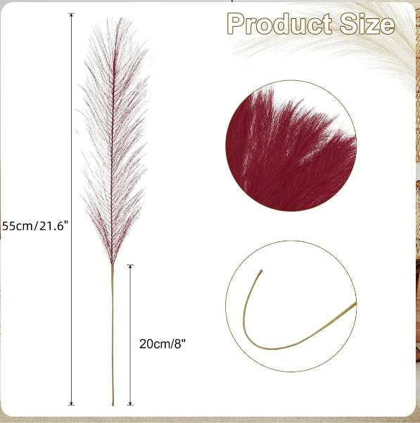 Foto 4 pulgar | Xtellar Plantas Pampas Decorativas Artificiales - Elegancia Y Durabilidad En Tu Decoración