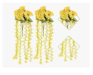 2pcs Flores Artificiales Violeta Decorativas Colgantes Boda