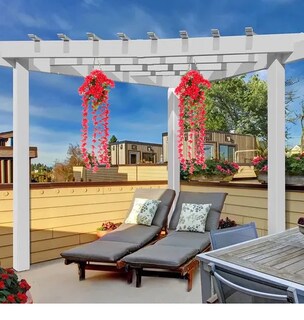 Foto 3 | Dúo De Elegantes Flores Artificiales Violetas De Alta Calidad Para Decoración Premium