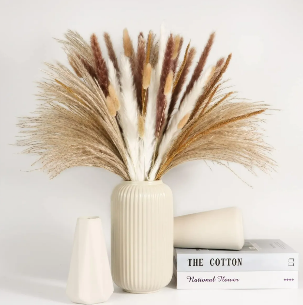 Foto 2 | Conjunto Exclusivo Xtellar De 70 Flores Decorativas Artificiales Y Pampas De Lujo, Estilo Bohemio
