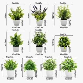 Foto 2 | 10 Xtellar Piezas Plantas Artificiales Macetas Decorativas Bonsai