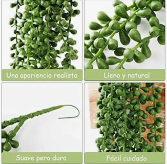 Foto 3 | Plantas Xtellar Artificiales De Perlas Suculentas Colgantes De 4 Pzs