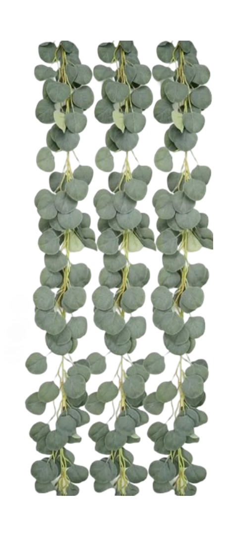 Foto 1 | Conjunto De 3 Guirnaldas Decorativas Xtellar De Eucalipto Artificial Para Ambiente Romántico Y Atractivo