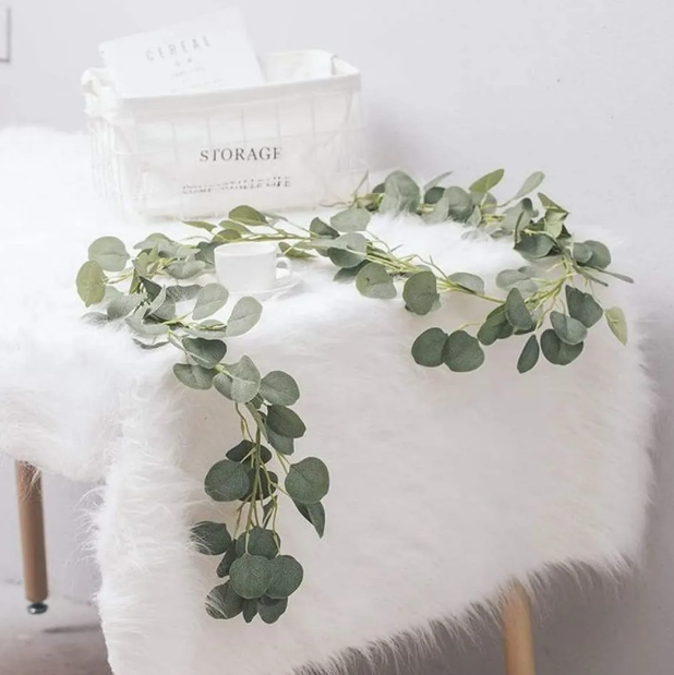 Foto 2 | Conjunto De 3 Guirnaldas Decorativas Xtellar De Eucalipto Artificial Para Ambiente Romántico Y Atractivo
