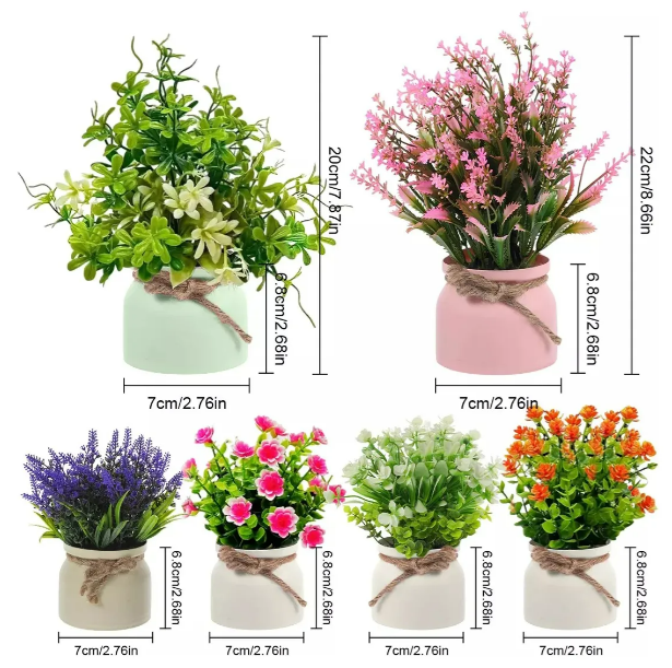 Foto 5 pulgar | Xtellar: Colección De Plantas Y Flores Artificiales En Macetas De Alta Calidad