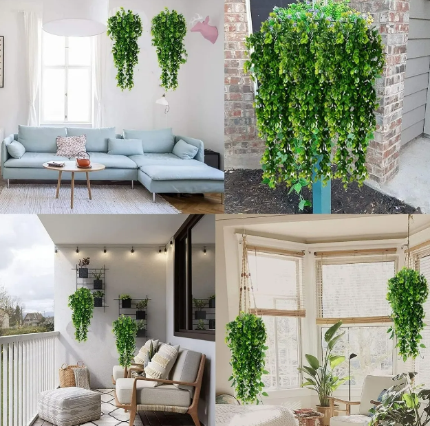 Foto 4 pulgar | 4 Piezas De Eucaliptos Decorativos Artificial Colgante Xtellar – Óptimo Para Espacios Internos Y Externos