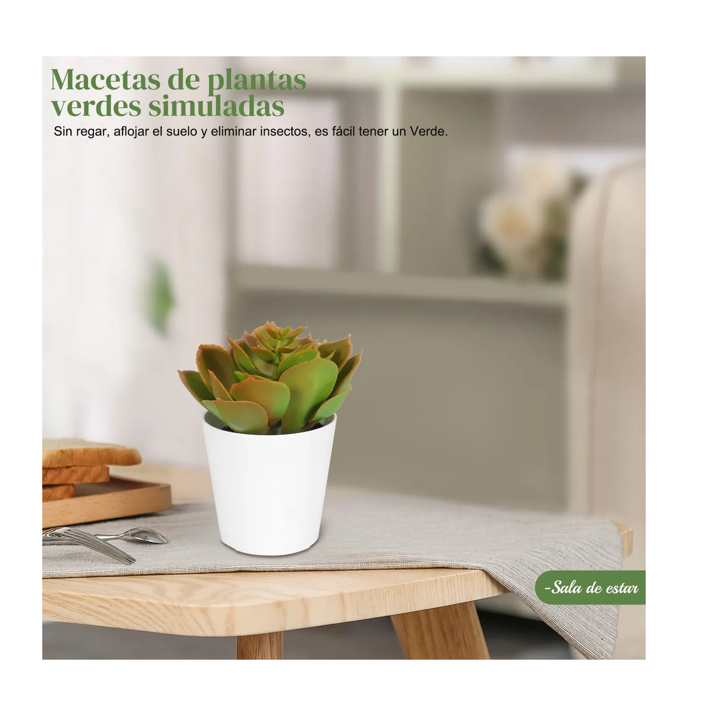 Foto 6 pulgar | Plantas Suculentas Artificiales Macetas Decorativas Bonsai 6 Pzs