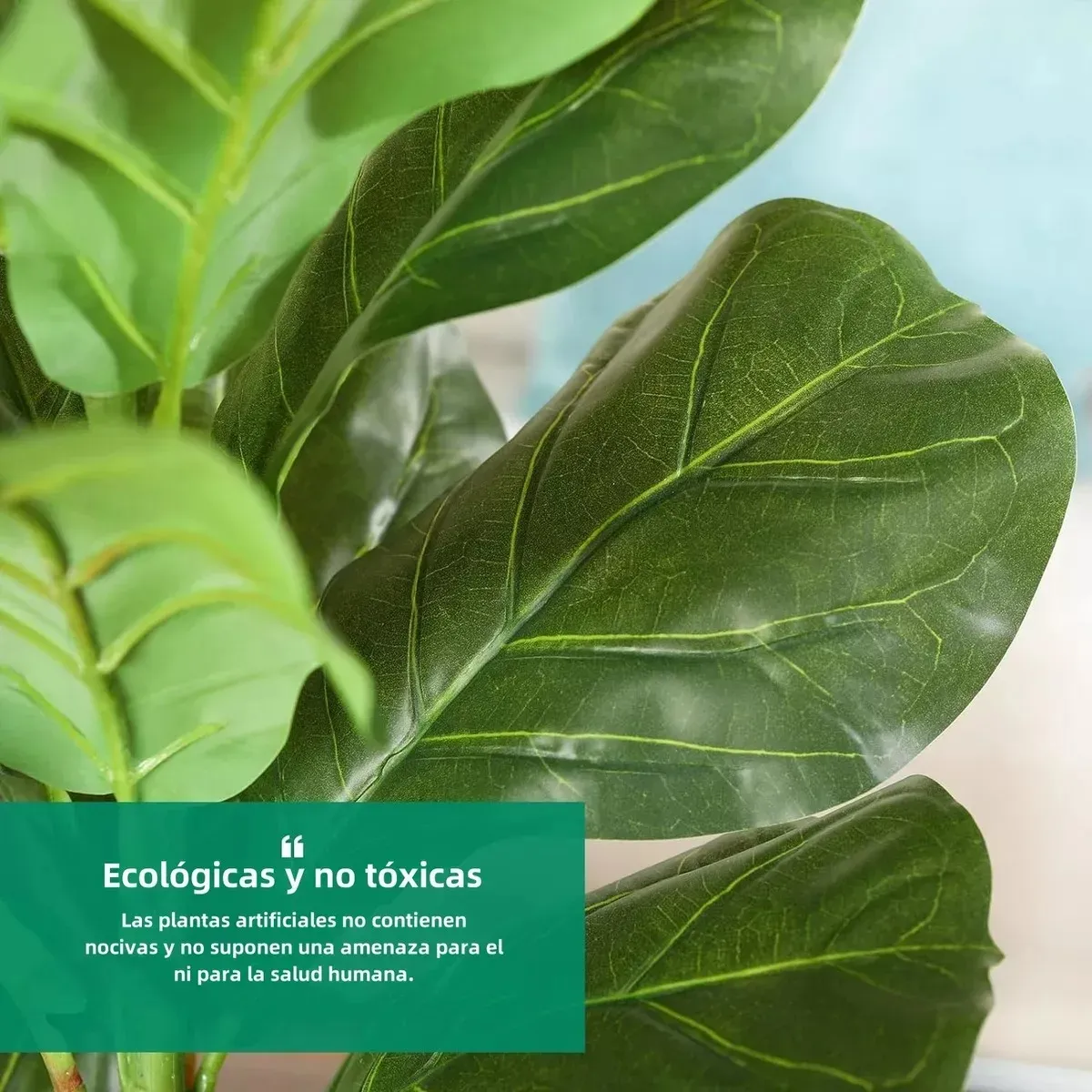 Foto 3 pulgar | 2pz Plantas Hojas De Palma Y Monstera Decorativa 18 Hojas