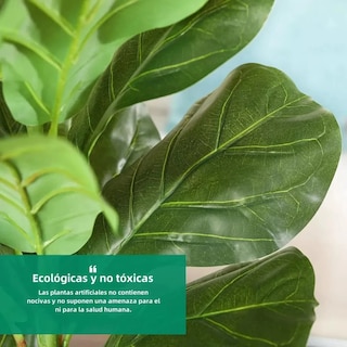 Foto 2 | 2pz Plantas Hojas De Palma Y Monstera Decorativa 18 Hojas