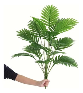 Foto 3 | 2pz Plantas Hojas De Palma Y Monstera Decorativa 18 Hojas