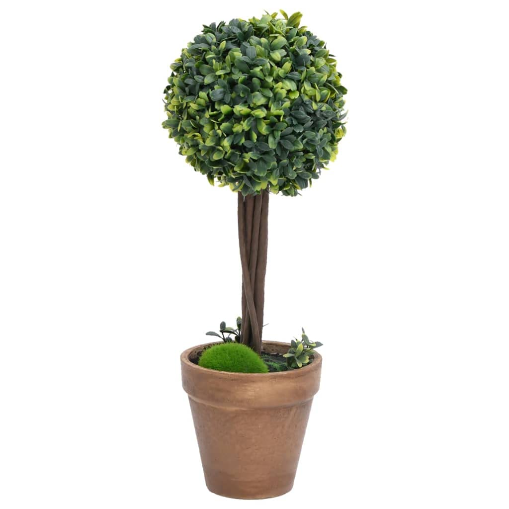 Foto 4 pulgar | Plantas De Boj Artificial Vidaxl Con Macetas  Árbol Topiario  2 Unidades - Venta Internacional.