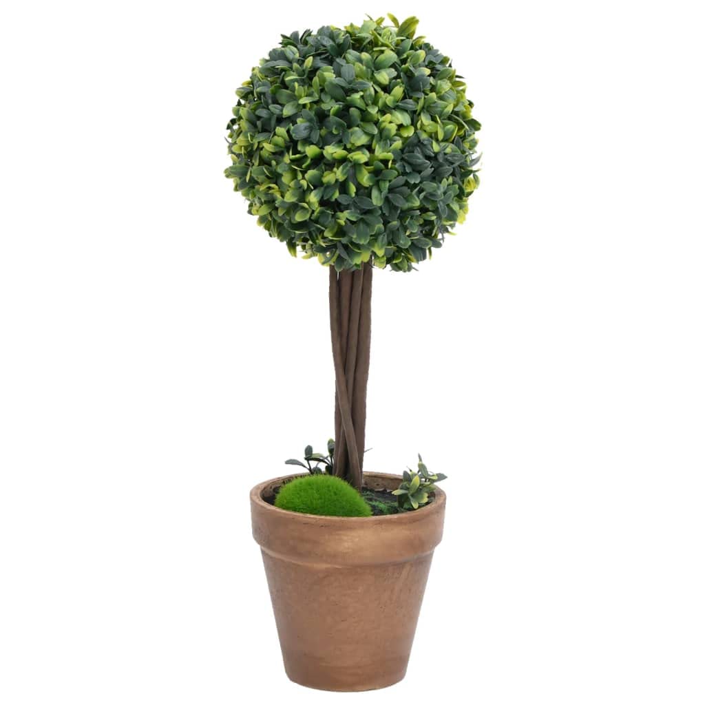 Foto 4 pulgar | Plantas De Boj Artificial Vidaxl Con Macetas  Árbol Topiario  2 Unidades - Venta Internacional.
