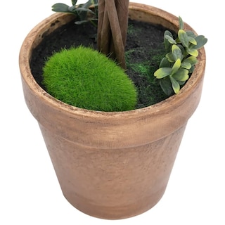 Foto 5 | Plantas De Boj Artificial Vidaxl Con Macetas Árbol Topiario 2 Unidades - Venta Internacional.