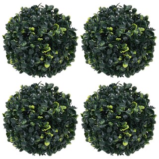 Foto 1 | Juego De 4 Bolas De Boj Artificial Vidaxl Color Verde 12 Cm De Diámetro - Venta Internacional.