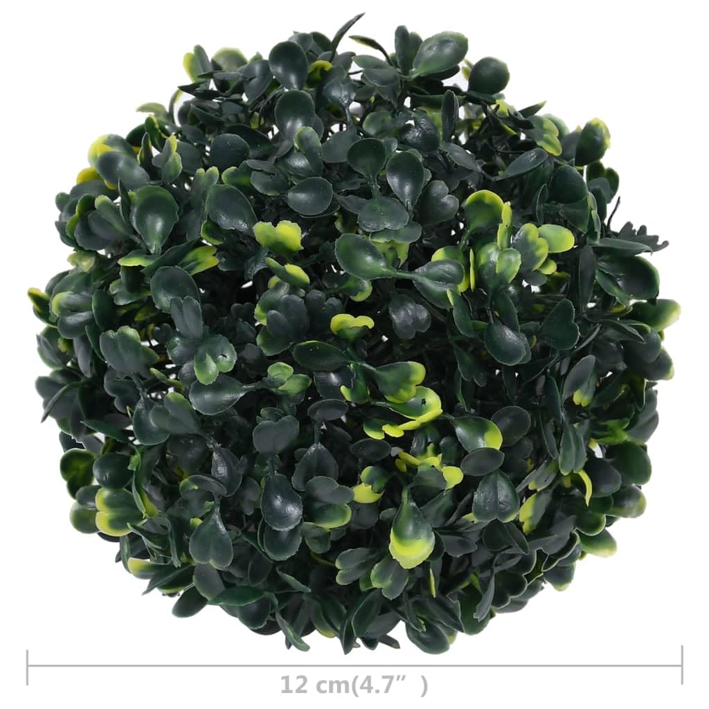 Foto 7 pulgar | Juego De 4 Bolas De Boj Artificial Vidaxl  Color Verde  12 Cm De Diámetro - Venta Internacional.