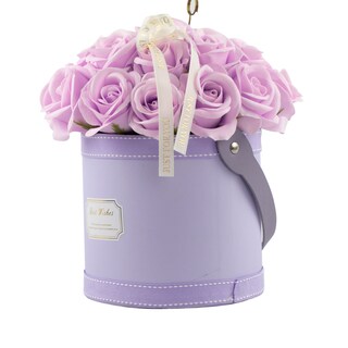Foto 3 | Caja De Arreglo Floral Circular Con Flores Lilas