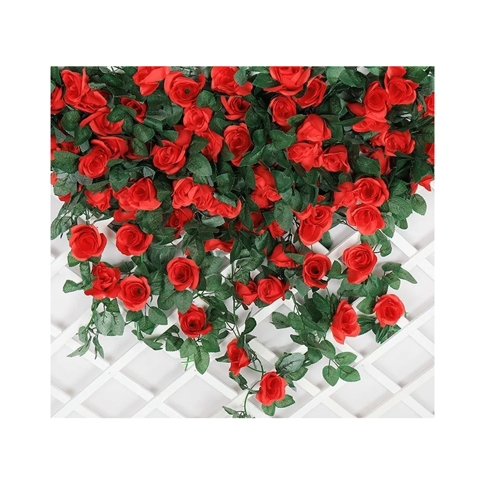 Foto 5 | Guía Enredadera con Rosas Artificiales Belug color Rojo