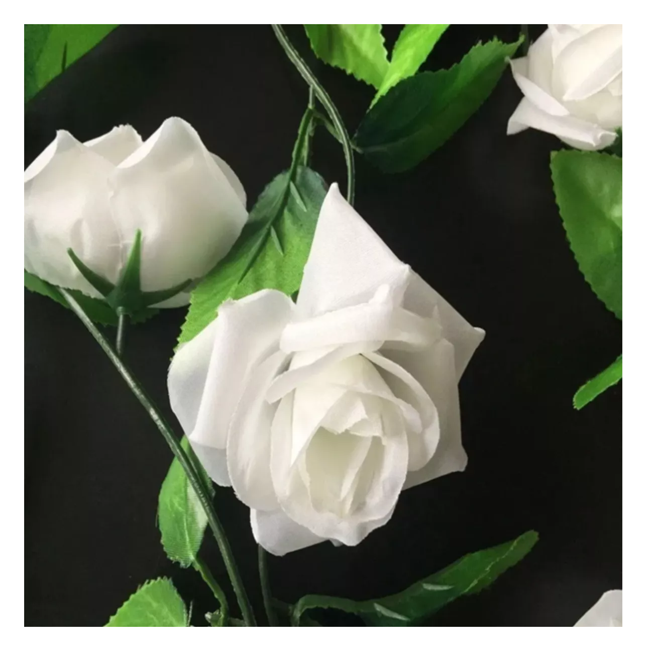 Foto 4 | Guía Enredadera con Rosas Artificiales Belug color Blanco