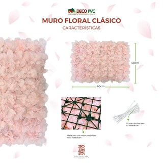 Foto 5 | Muro De Flores Artificiales Caja 8pz