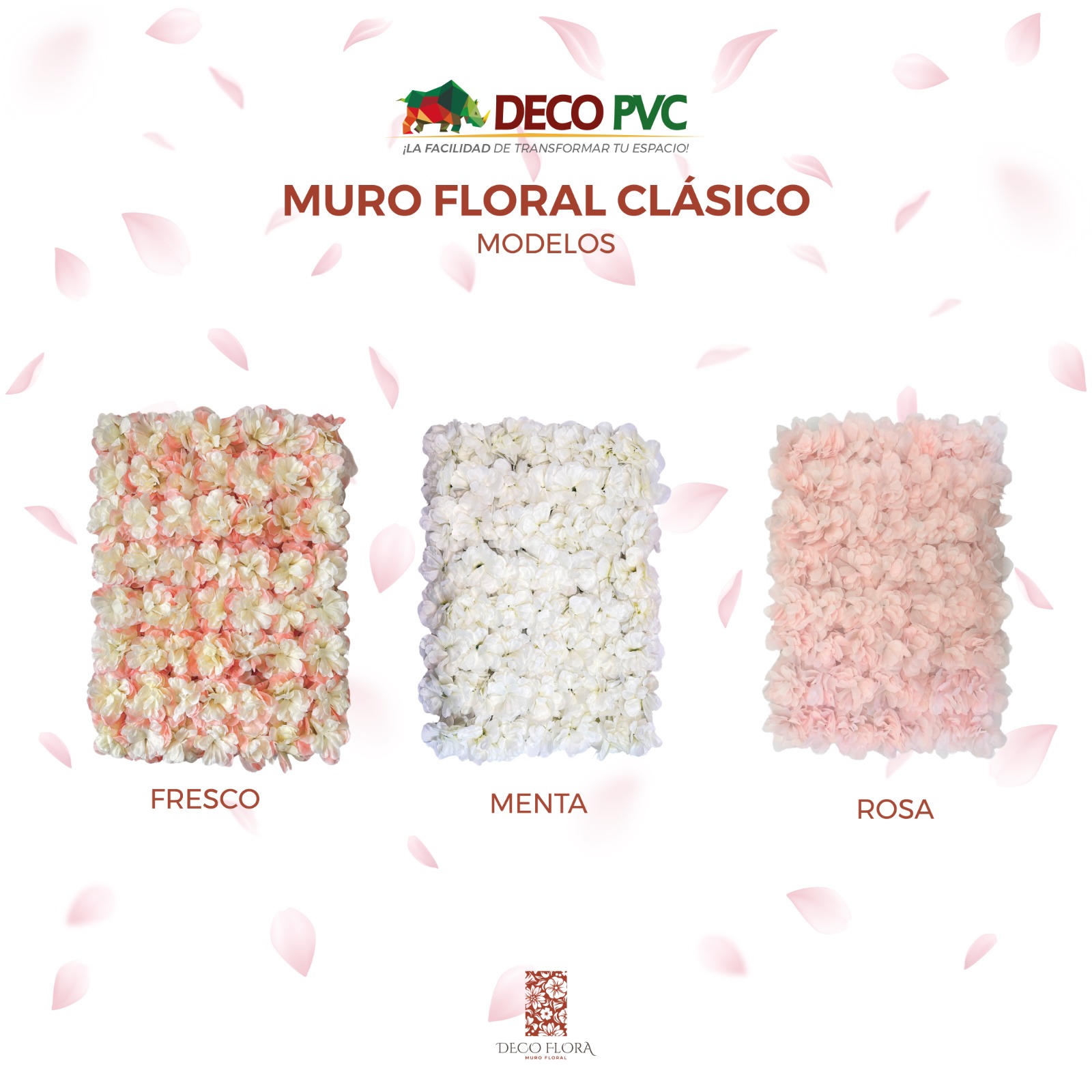 Foto 4 pulgar | Muro De Flores Artificiales Caja 8pz Fresco