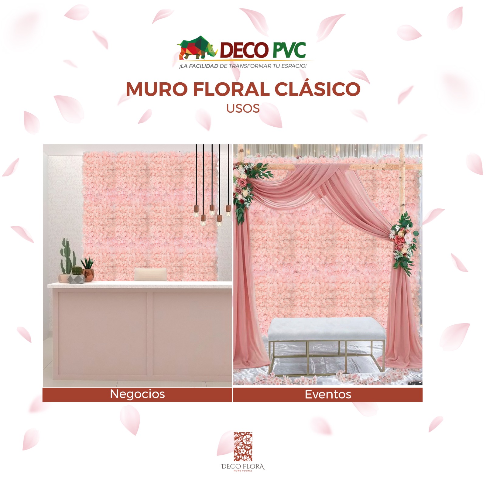 Foto 4 | Muro De Flores Artificiales Caja 8pz Fresco