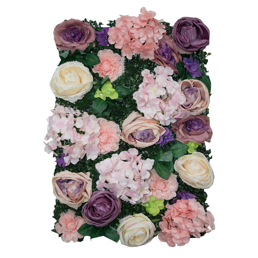 Muro de Flores Artificiales PANEL DECORATIVO Verano Multicolor 8 Piezas