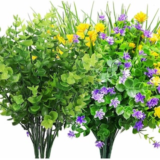 Foto 4 | Paquete de Plantas Artificiales para Decoración Eo Safe Imports Esi-10809 Multicolor 9 pzas