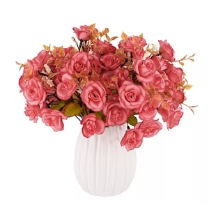 Foto 3 | Kit 5 Ramos Flores Artificiales Decoracion Hogar 70 Flores Eo Safe Imports Esi-13176 Rosa