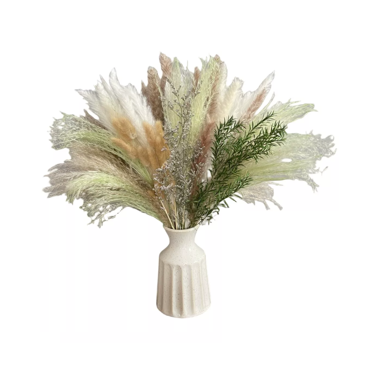 Foto 2 pulgar | 60pcs Pampas Secas Plantas Decorativas Flores Artificiales Verde Claro