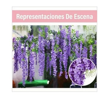 Foto 3 | Flores Artificiales de Decoración Wünd Púrpura 12 Piezas