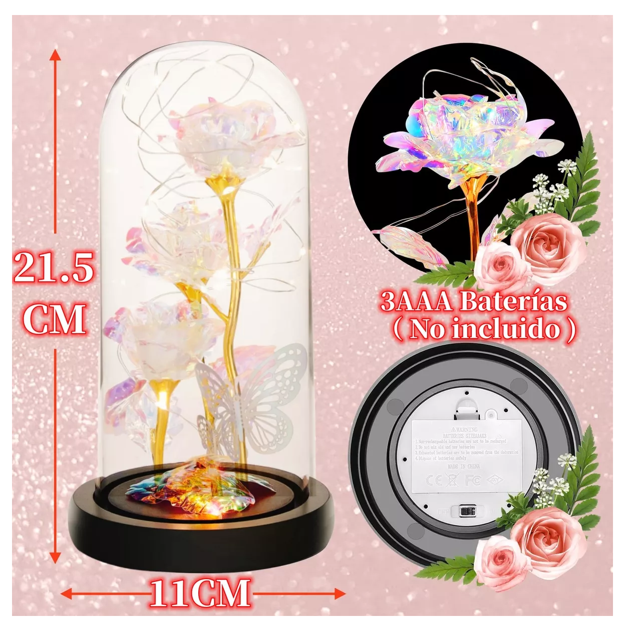Foto 3 | Flor Eterna Artificial Blanca para Mujer
