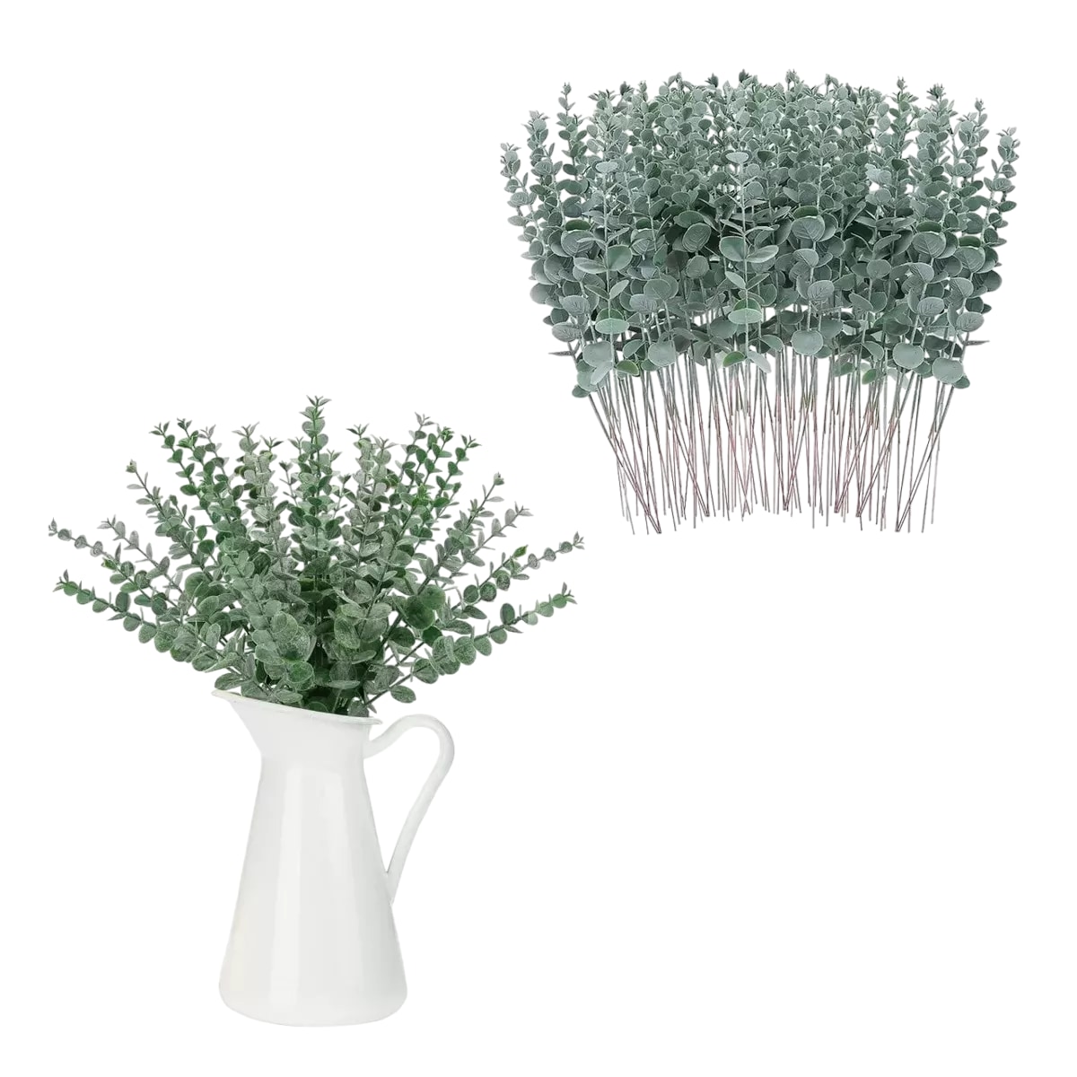 Tallos de Eucalipto para Decoración Hojas Artificiales 24 Piezas $449