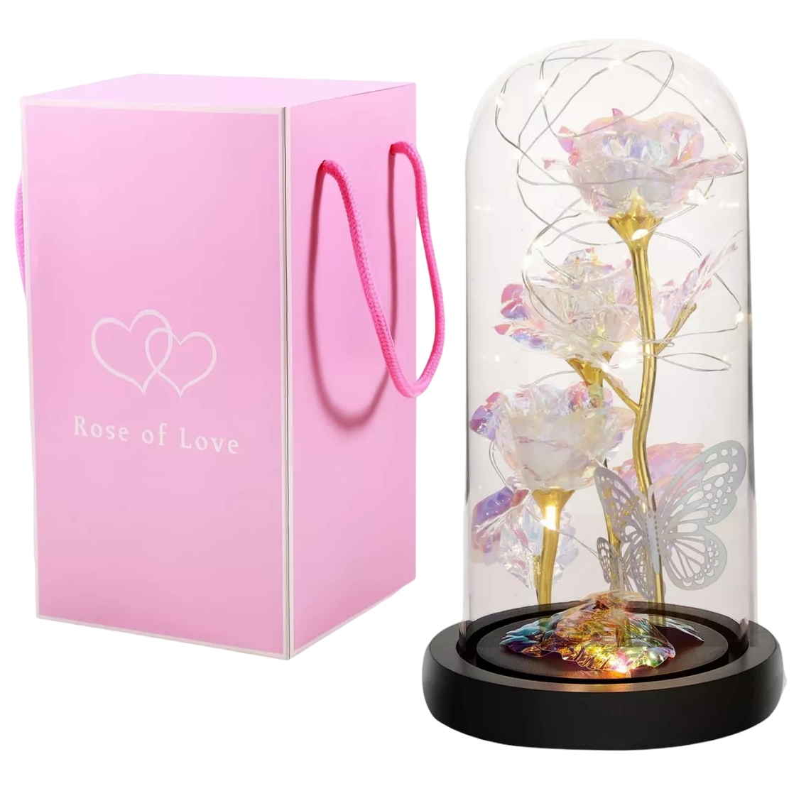 Flor Eterna Artificiales Regalos Para Mujer Blanco