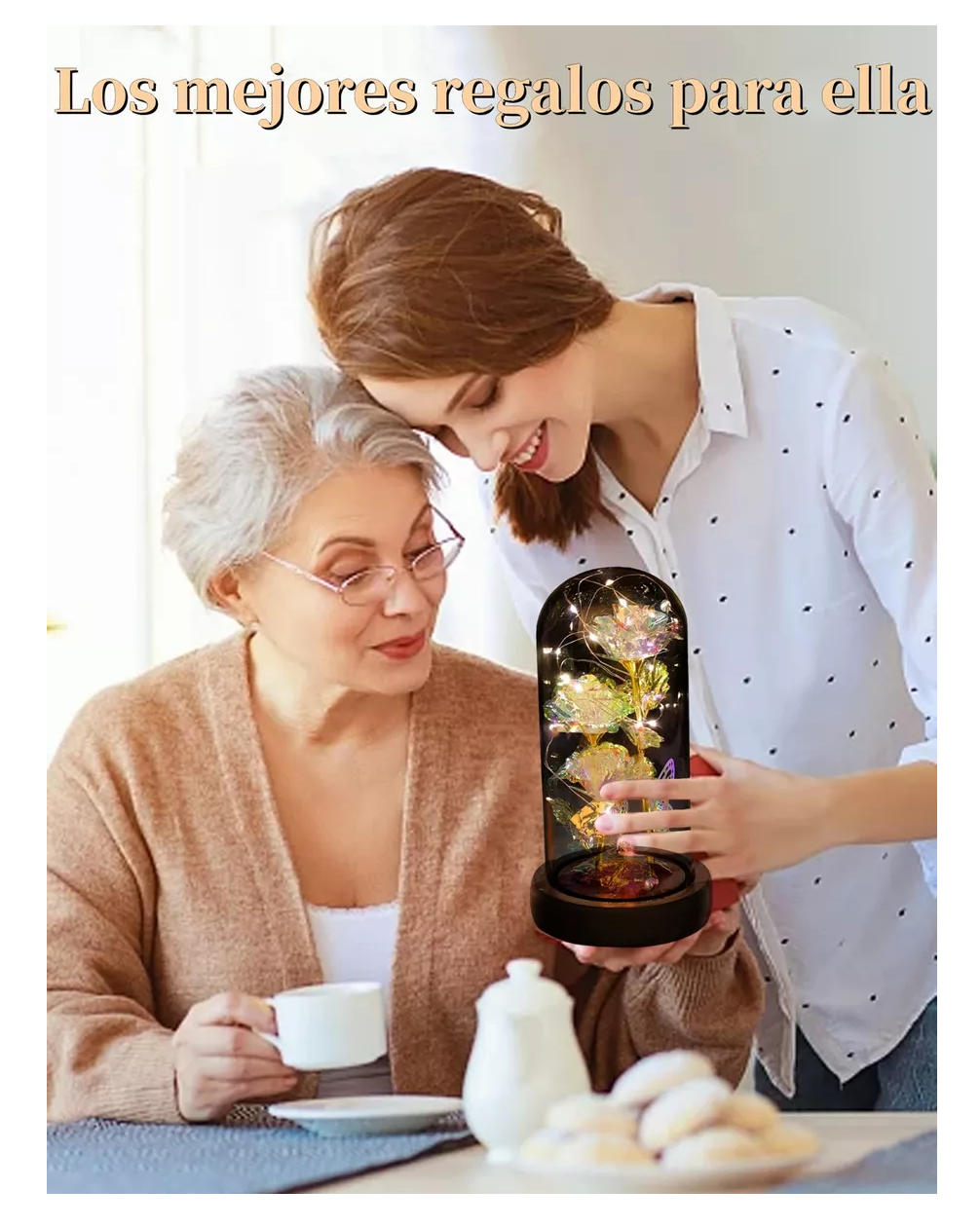 Foto 5 | Flor Eterna Artificiales Regalos Para Mujer Blanco