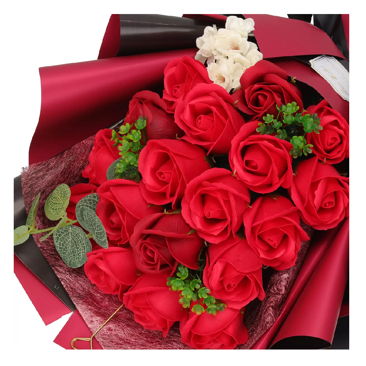 Foto 4 | Rosas Artificiales Cajas De Flores Para Regalo Rojo