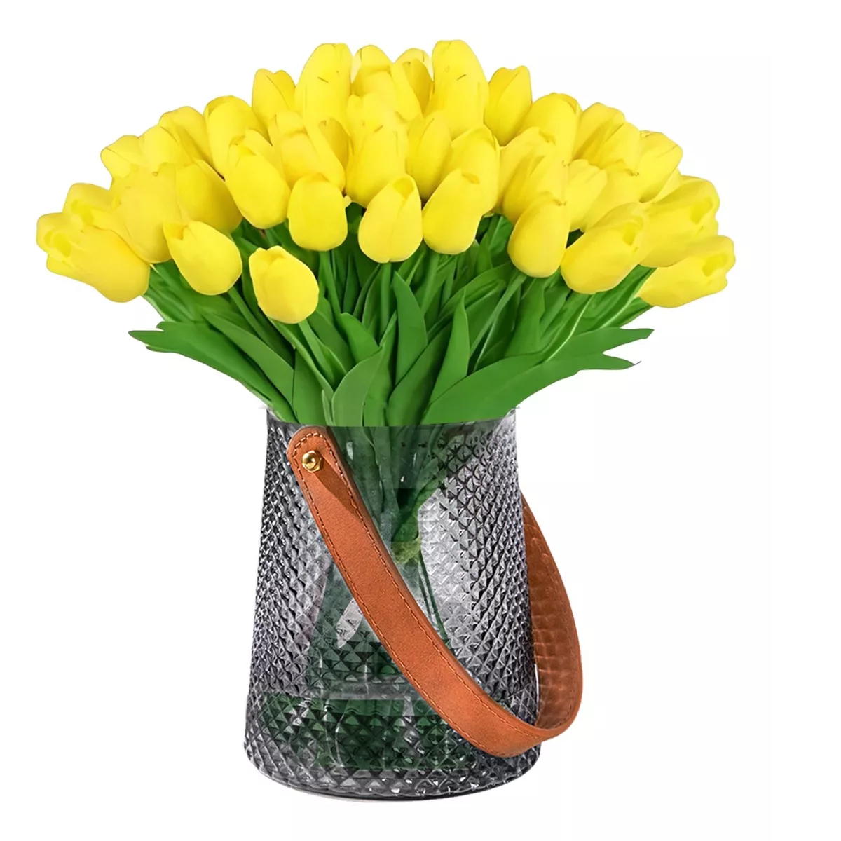 Foto 2 pulgar | Tulipanes Artificiales Color Degradado 20pcs Eo Safe Imports Esi-17617 Amarillo