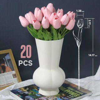 Foto 3 | Tulipanes Artificiales Color Degradado 20pcs Eo Safe Imports Esi-17619 Rosa