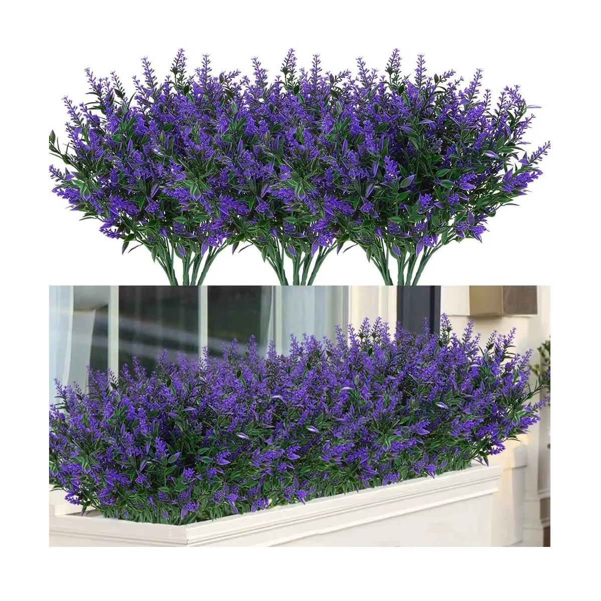 Foto 3 pulgar | Flores Artificiales Lavanda 10 Paquetes para Decoración Eo Safe Imports Esi-17615 Multicolor