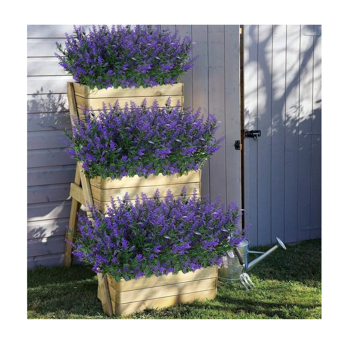 Foto 4 pulgar | Flores Artificiales Lavanda 10 Paquetes para Decoración Eo Safe Imports Esi-17615 Multicolor