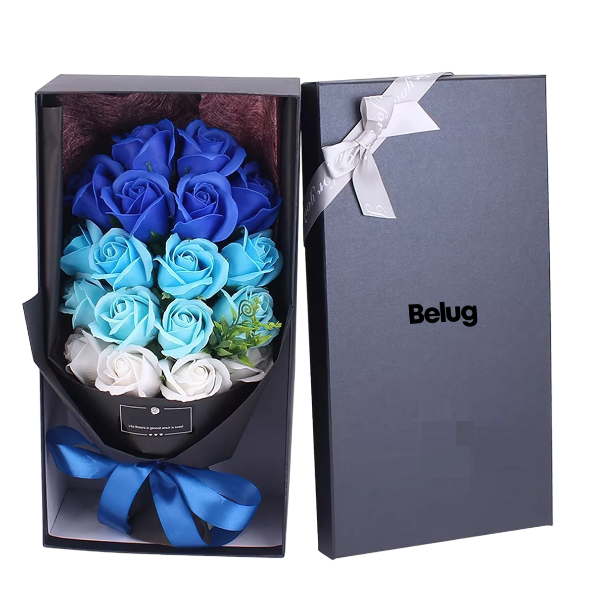 Foto 2 pulgar | Rosas Artificiales Belug Para Regalo Azul Degradado