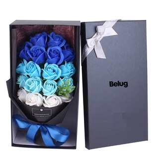 Foto 1 | Rosas Artificiales Belug Para Regalo Azul Degradado