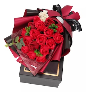 Foto 3 | Rosas Rojas Belug Artificiales Cajas De Flores Para Regalo