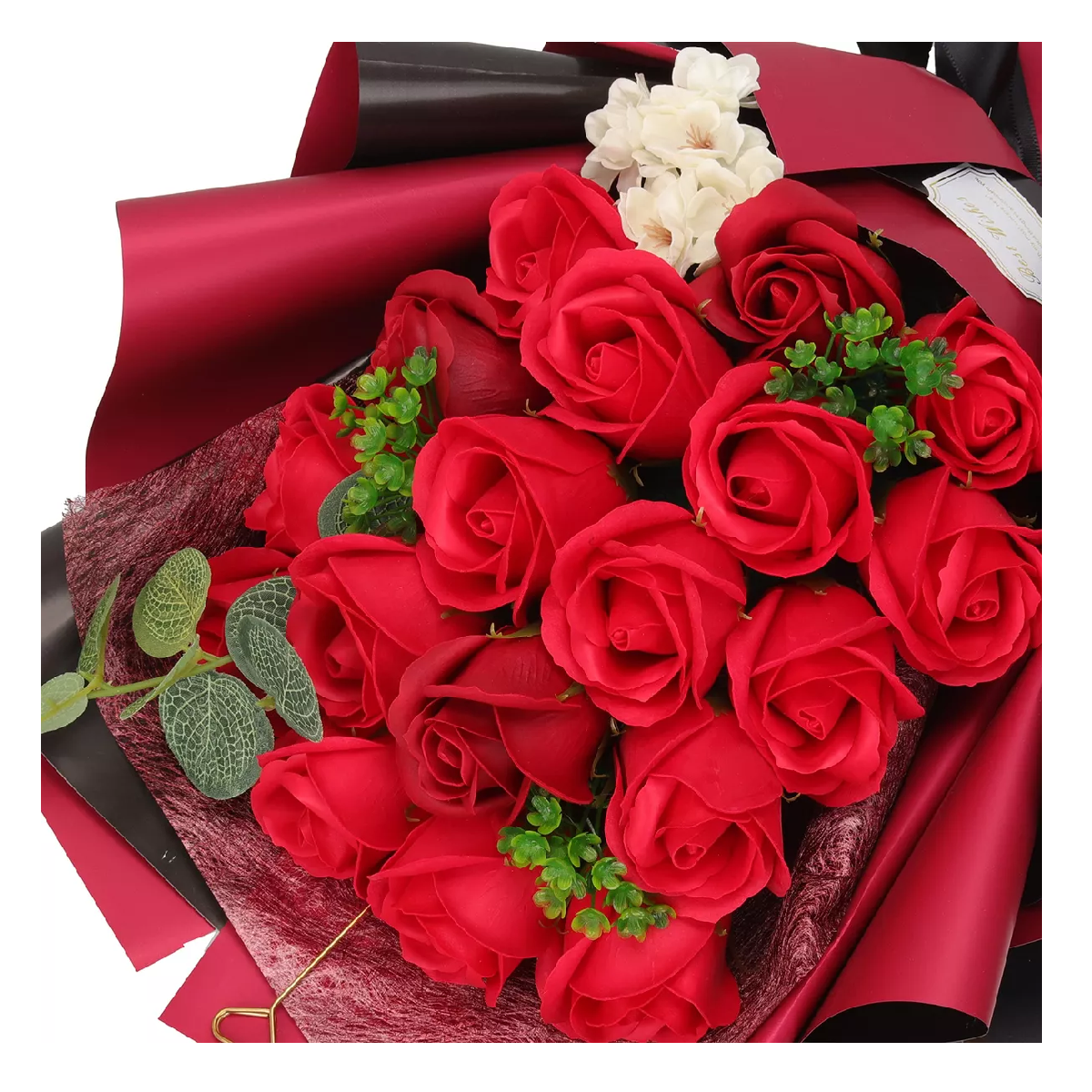 Foto 5 pulgar | Rosas Rojas Belug Artificiales Cajas De Flores Para Regalo