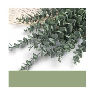 Foto 5 | 40 Piezas Tallos De Eucalipto Decoración Hojas Artificiales Belug, Verde