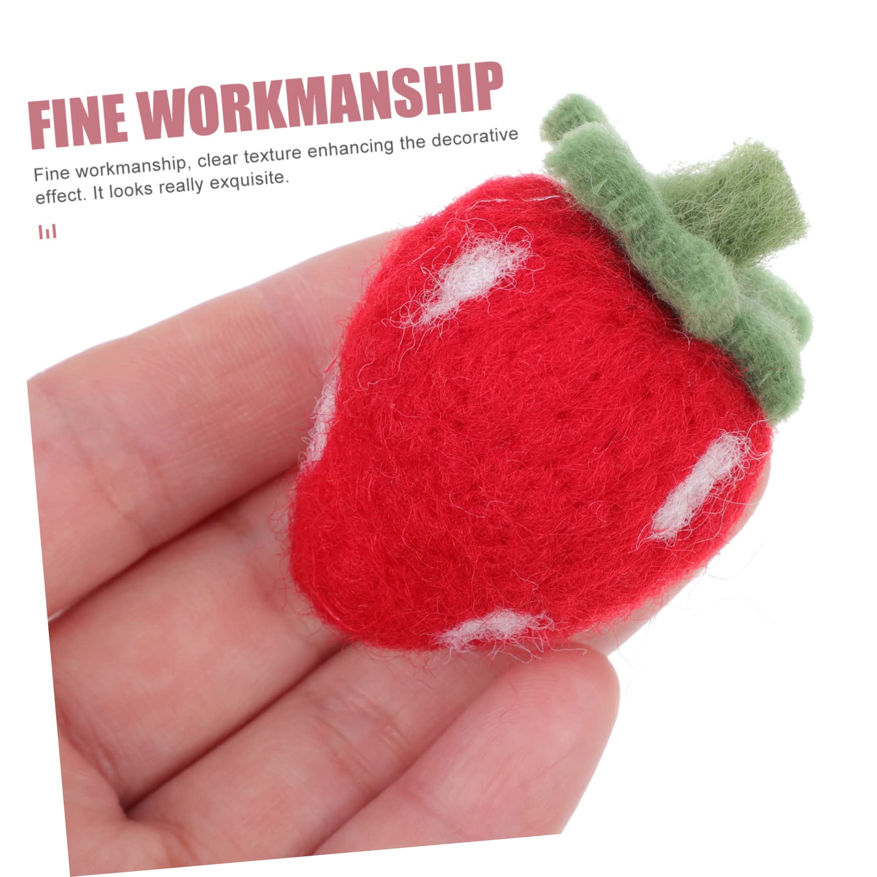 Foto 5 pulgar | Ornament Nuobesty De Fieltro Rosa Con Fresas Para Manualidades, 10 Unidades, Para El Hogar - Venta Internacional.